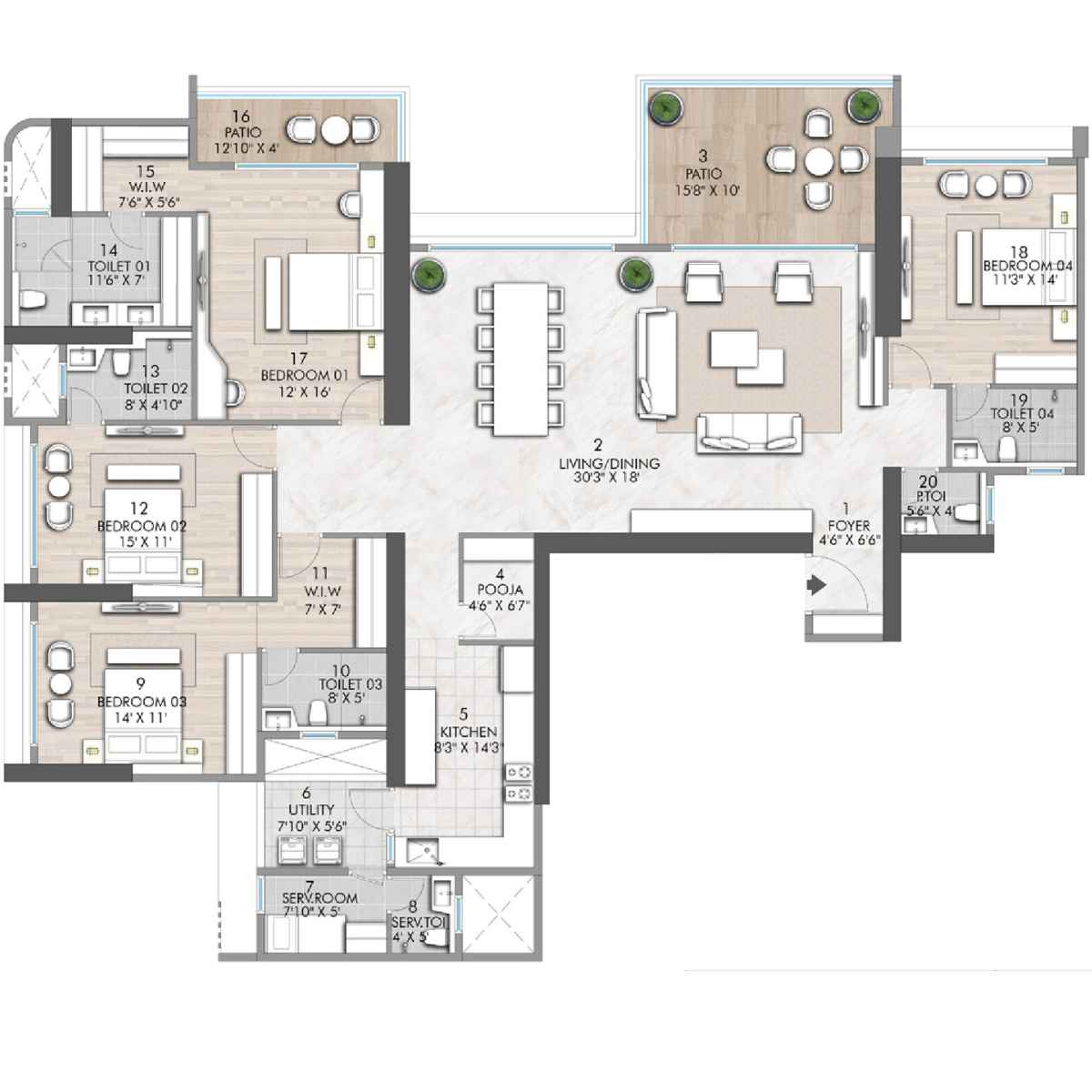 Rustomjee-verdant-vistas-Floor-Plan-4BHK-2244-sqft